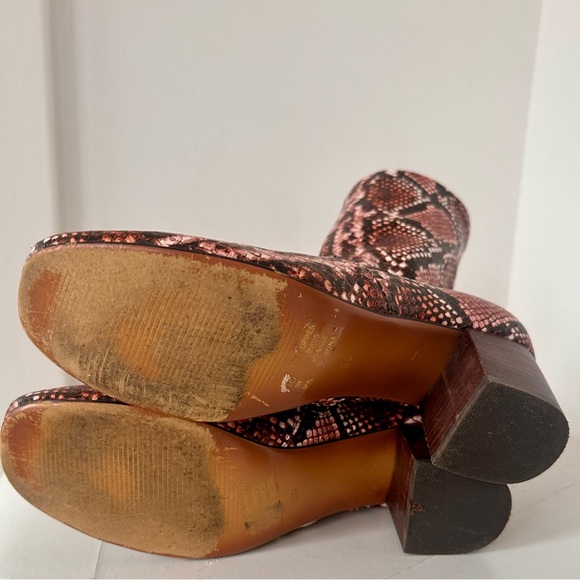 Silent D / Anthropologie pink python boots. - Picture 5 of 6
